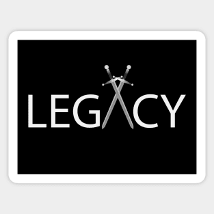 Legacy motivational text design Sticker